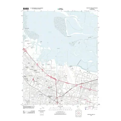 2012 Map of Mountain View, 2012 Print