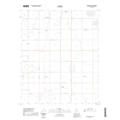 2023 Map of Mountainair NE, 2023 Print