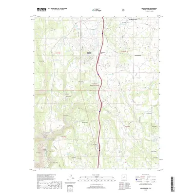 2018 Map of Mountainaire, 2018 Print