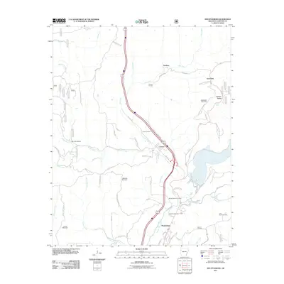 2011 Map of Mountainburg, 2011 Print