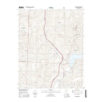 2014 Map of Mountainburg, 2014 Print