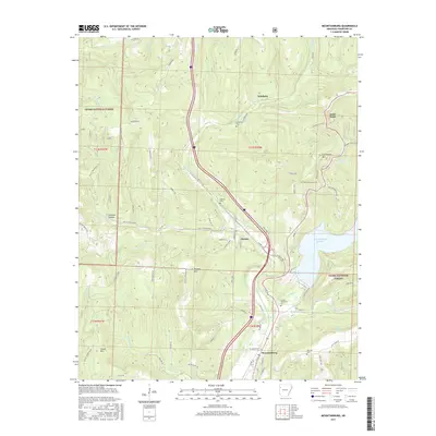 2017 Map of Mountainburg, 2017 Print