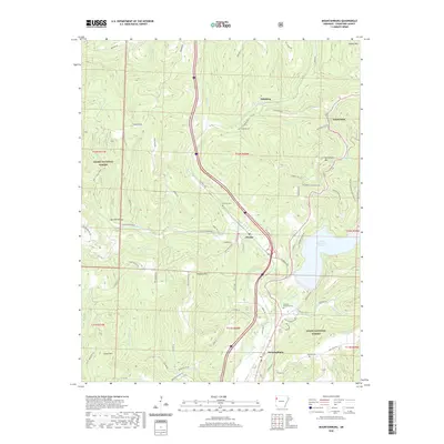 2020 Map of Mountainburg, 2020 Print