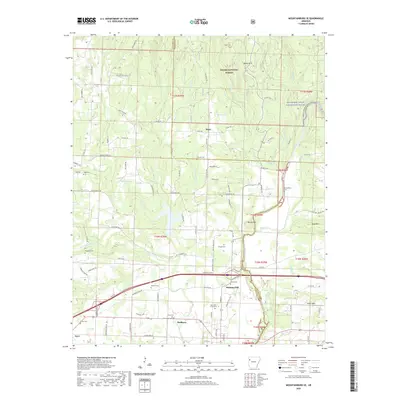 2020 Map of Mountainburg SE, 2020 Print
