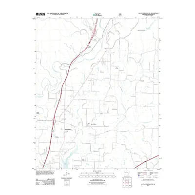 2011 Map of Mountainburg SW, 2011 Print