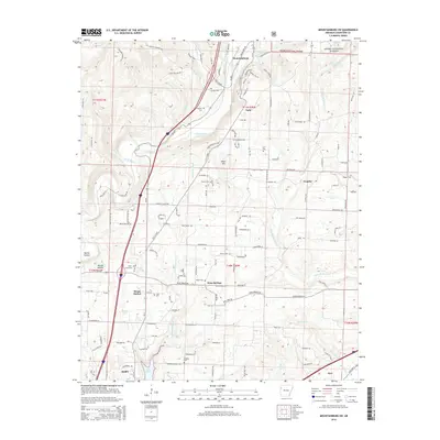 2014 Map of Mountainburg SW, 2014 Print