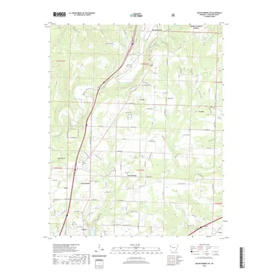 2020 Map of Mountainburg SW, 2020 Print
