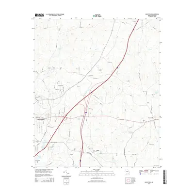 2014 Map of Mountville, 2014 Print