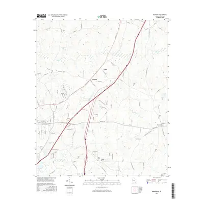 2017 Map of Mountville, 2017 Print