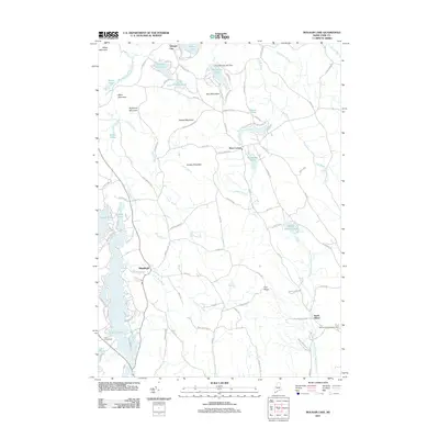 2011 Map of Mousam Lake, 2011 Print