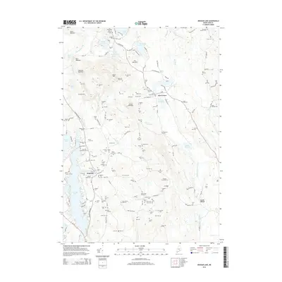 2014 Map of Mousam Lake, 2014 Print