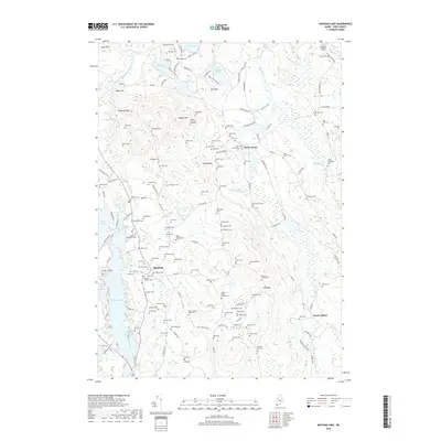 2018 Map of Mousam Lake, 2018 Print