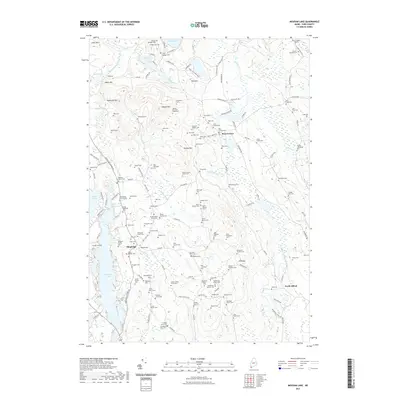 2021 Map of Mousam Lake, 2021 Print