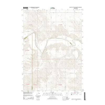 2015 Map of Mouth of Little Dog Creek, 2015 Print