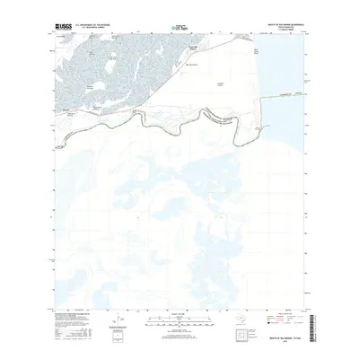 2016 Map of Mouth of Rio Grande, 2016 Print