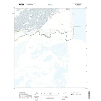 2022 Map of Mouth of Rio Grande, 2022 Print