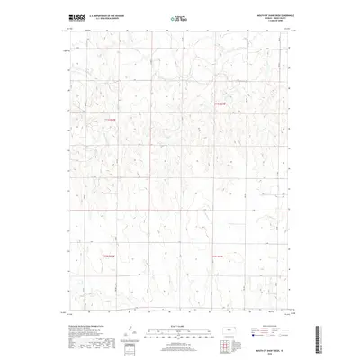 2018 Map of Mouth of Shaw Creek, 2018 Print