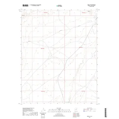 2018 Map of Mowaapi, 2018 Print