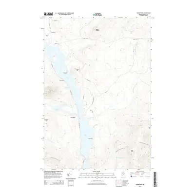 2014 Map of Moxie Pond, 2014 Print