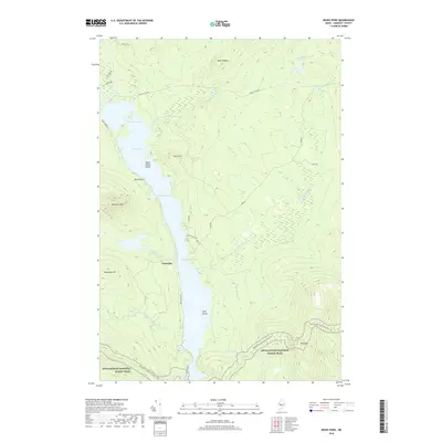 2018 Map of Moxie Pond, 2018 Print