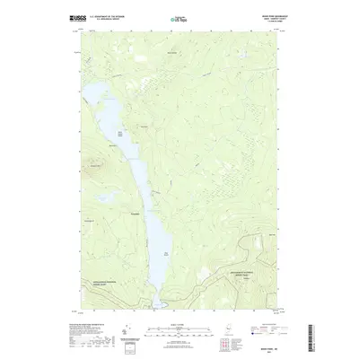 2021 Map of Moxie Pond, 2021 Print