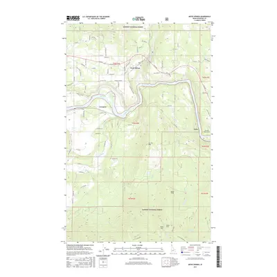 2017 Map of Moyie Springs, 2017 Print