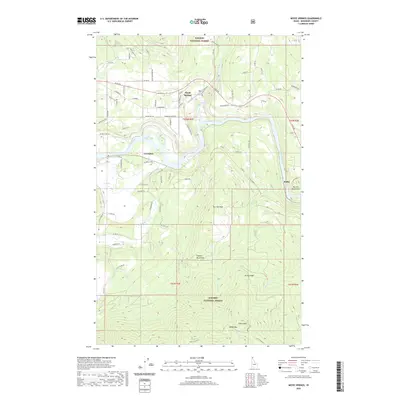 2020 Map of Moyie Springs, 2020 Print