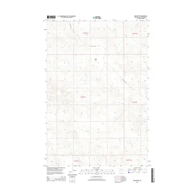 2014 Map of Mud Butte, 2014 Print