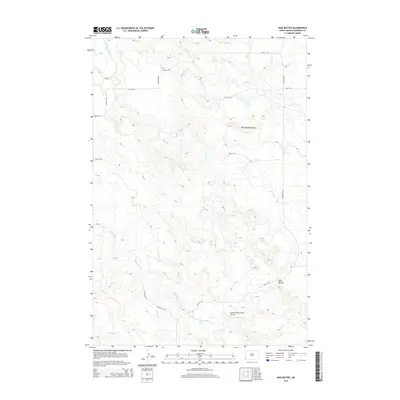 2014 Map of Mud Buttes, 2014 Print