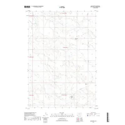 2018 Map of Mud Buttes, 2018 Print