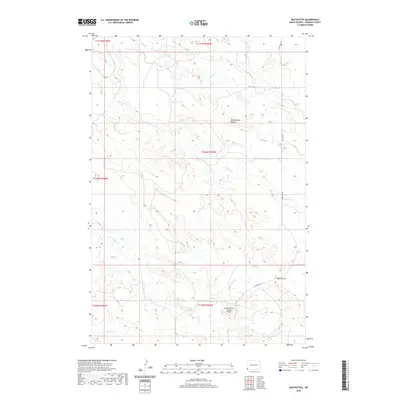 2020 Map of Mud Buttes, 2020 Print