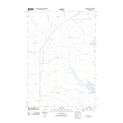 2012 Map of Mud Buttes, 2012 Print