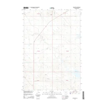 2015 Map of Mud Buttes, 2015 Print