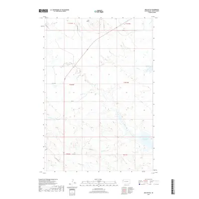 2017 Map of Mud Buttes, 2017 Print