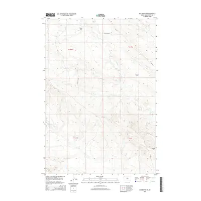 2015 Map of Mud Buttes NW, 2015 Print