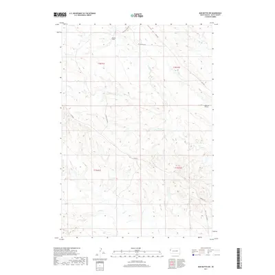 2017 Map of Mud Buttes NW, 2017 Print