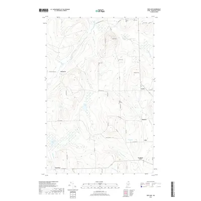 2018 Map of Mud Lake, 2018 Print