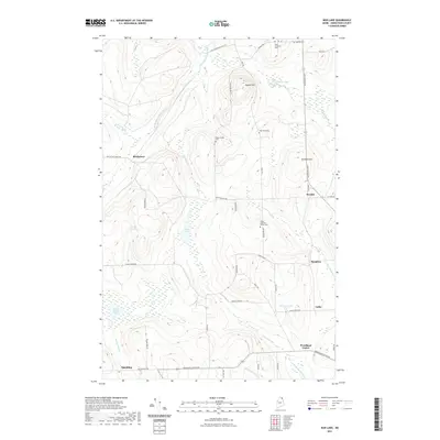 2021 Map of Mud Lake, 2021 Print