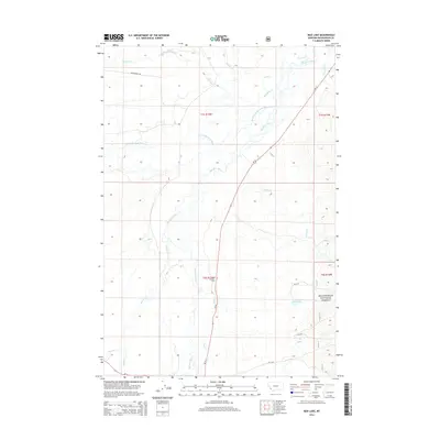 2014 Map of Mud Lake, 2014 Print