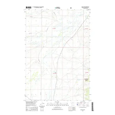 2017 Map of Mud Lake, 2017 Print