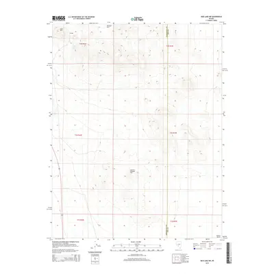 2014 Map of Mud Lake NW, 2014 Print