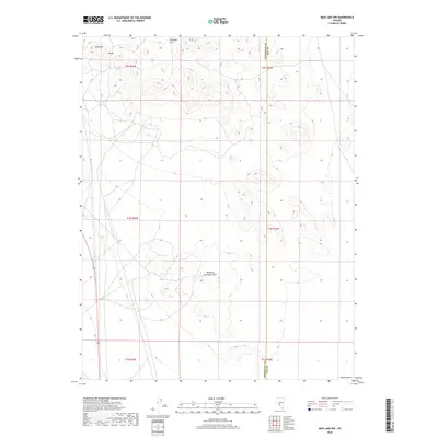 2018 Map of Mud Lake NW, 2018 Print