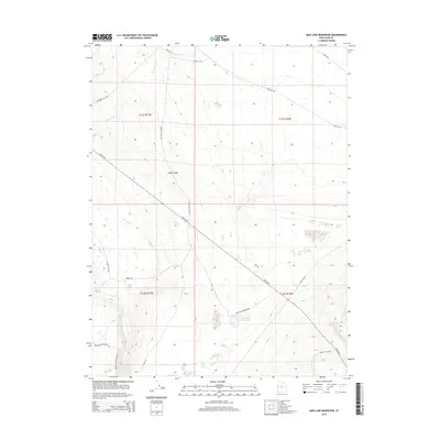 2014 Map of Mud Lake Reservoir, 2014 Print