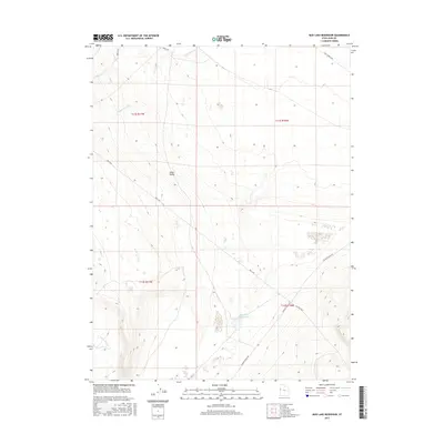 2017 Map of Mud Lake Reservoir, 2017 Print