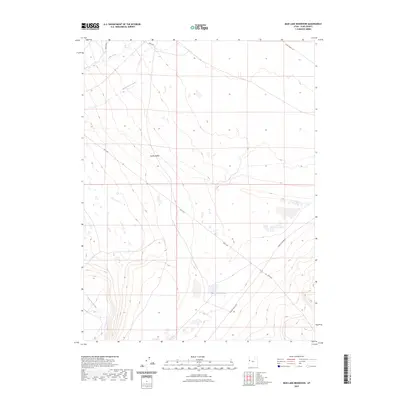 2023 Map of Mud Lake Reservoir, 2023 Print