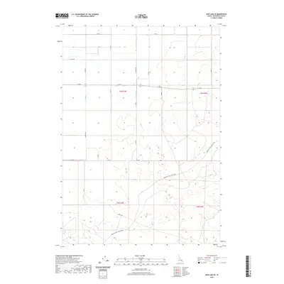 2020 Map of Mud Lake SE, 2020 Print