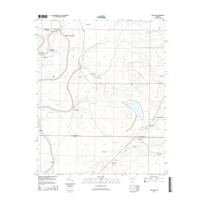 2014 Map of Mud Lake, 2014 Print