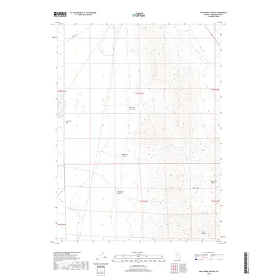 2018 Map of Mud Spring Canyon, 2018 Print