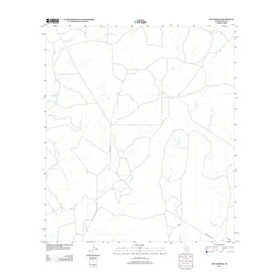 2013 Map of Mud Springs, 2013 Print