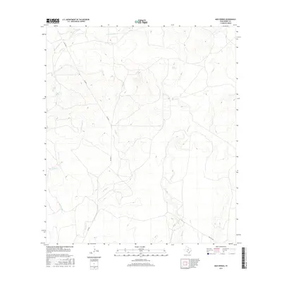 2016 Map of Mud Springs, 2016 Print
